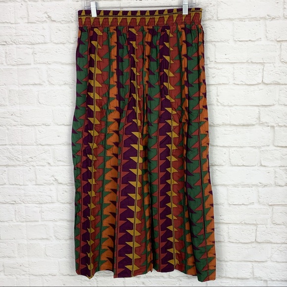 Vintage Dresses & Skirts - Jack Winter 1970s Vintage Boho Printed Midi Skirt